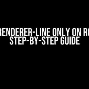 Draw Renderer-Line Only on Roads: A Step-by-Step Guide