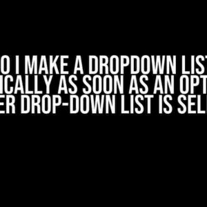 How do I make a dropdown list open automatically as soon as an option from another drop-down list is selected?