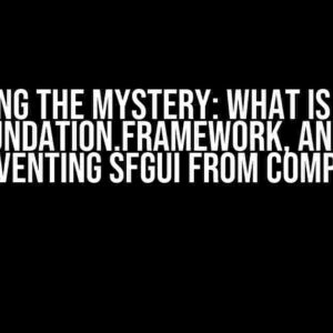 Unlocking the Mystery: What is (MacOS) CoreFoundation.framework, and Why is it Preventing SFGUI from Compiling?